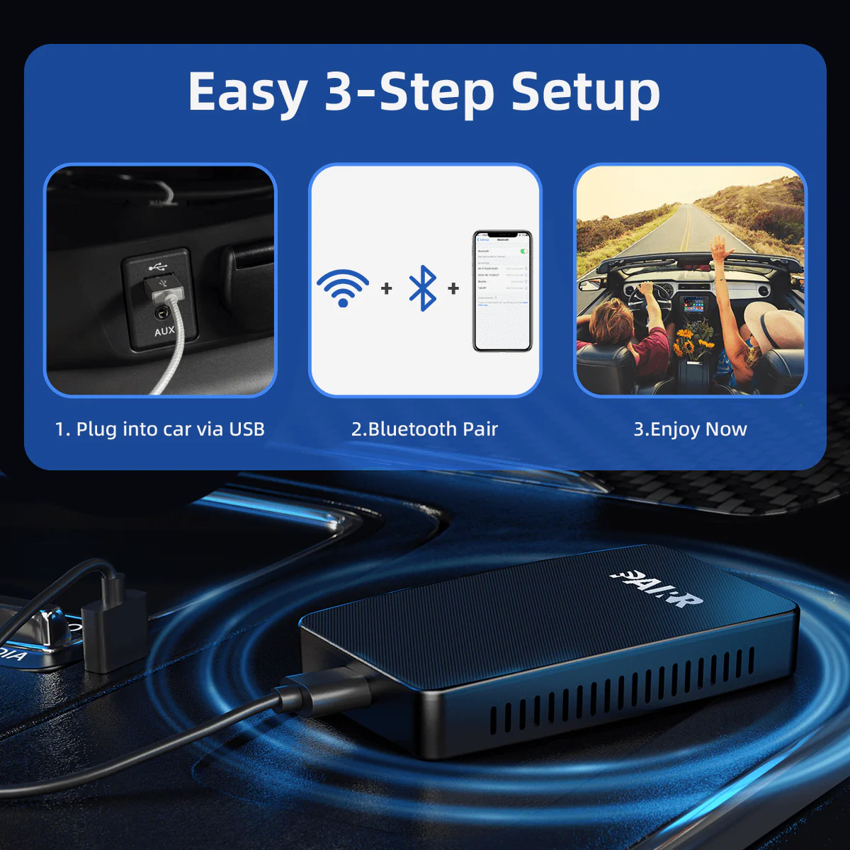2025 NEW Upgrade Pairr Max Pro-Netflix /YouTube/ IPTV/TikTok Wireless CarPlay/ Android Auto Car Box