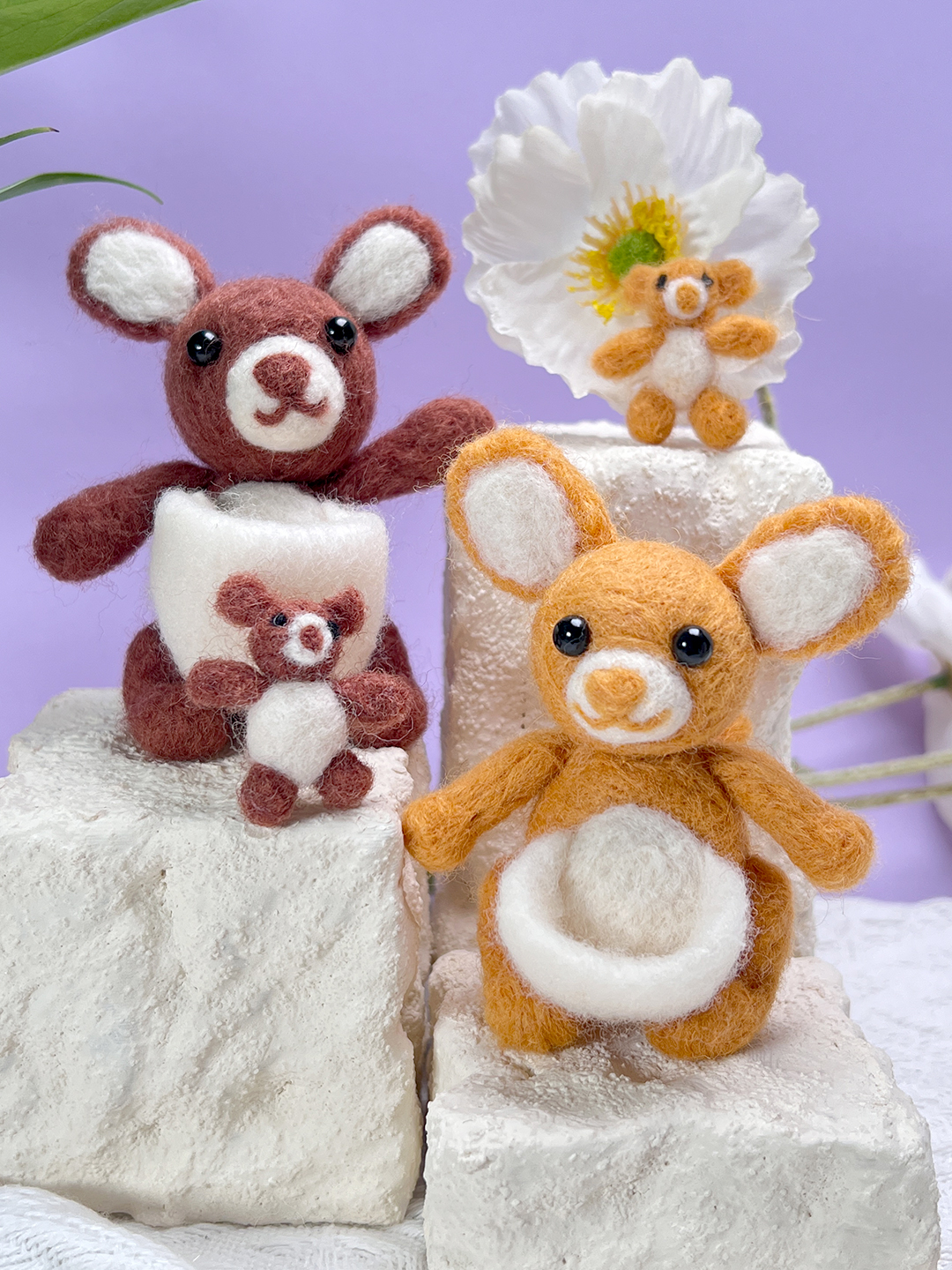 Kanga Felt Animals Needle Felting Kit