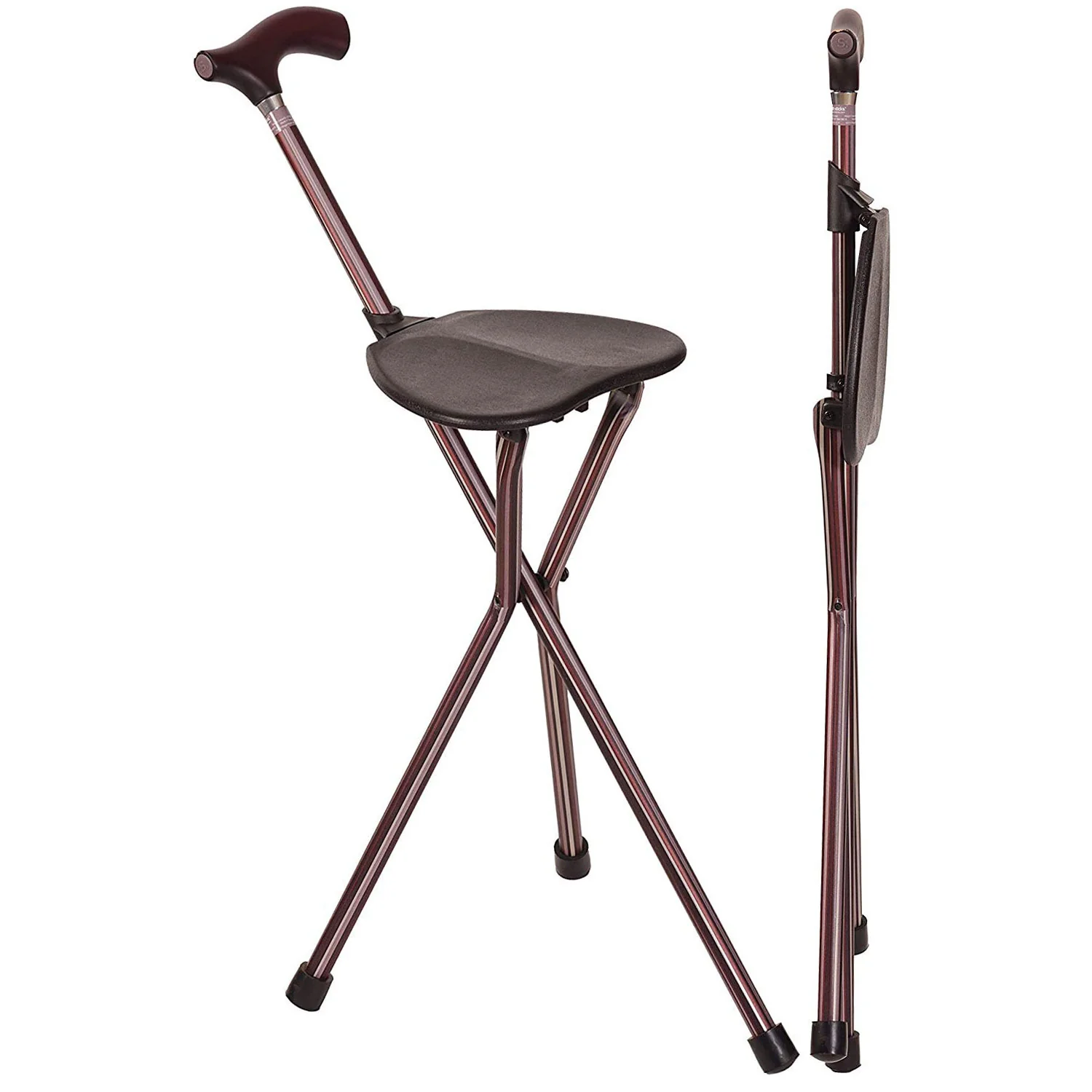 Folding Walking Cane with Seat, Kensington