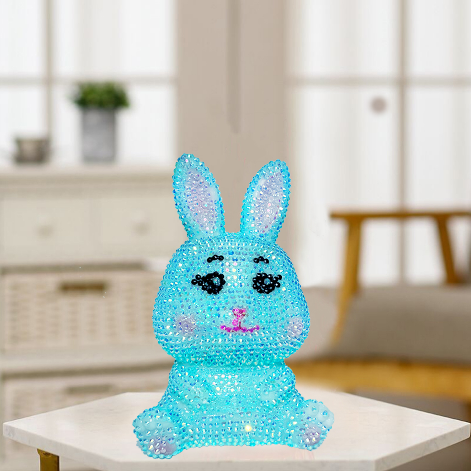 DIY Diamond Painting Night Light - Rabbit