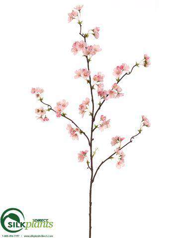 Silk Plants Direct Quince Blossom Spray - Cream - Pack of 12