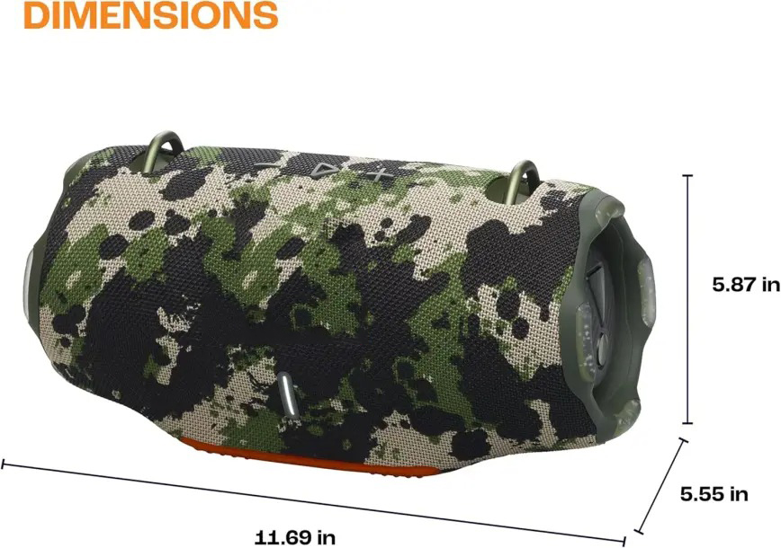 Portable Bluetooth Speaker, Powerful Sound and Deep Bass, IP67 Waterproof, 24 Hours of Playtime, Powerbank, Auracast for Multi-Speaker Pairing (Black)