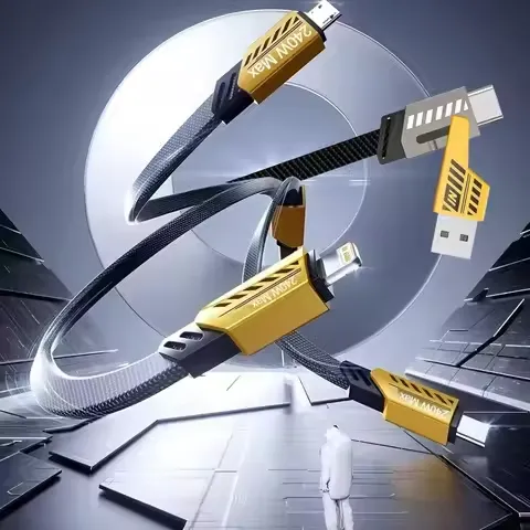 4-in-1 Multi-function data cable super fast charging PD27W