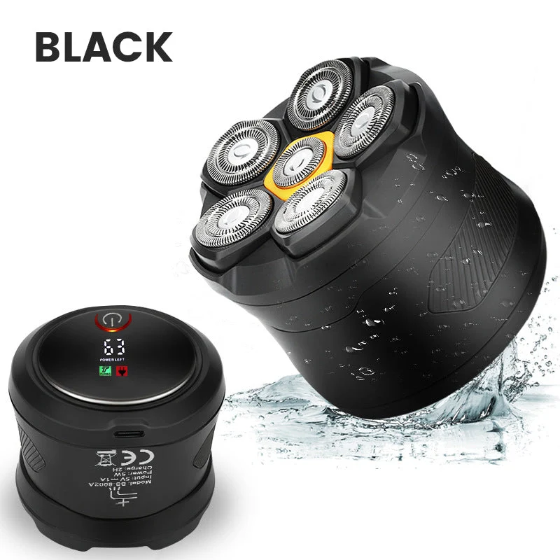 6D Waterproof Head Shaver Kit für Männer mit Glatze
