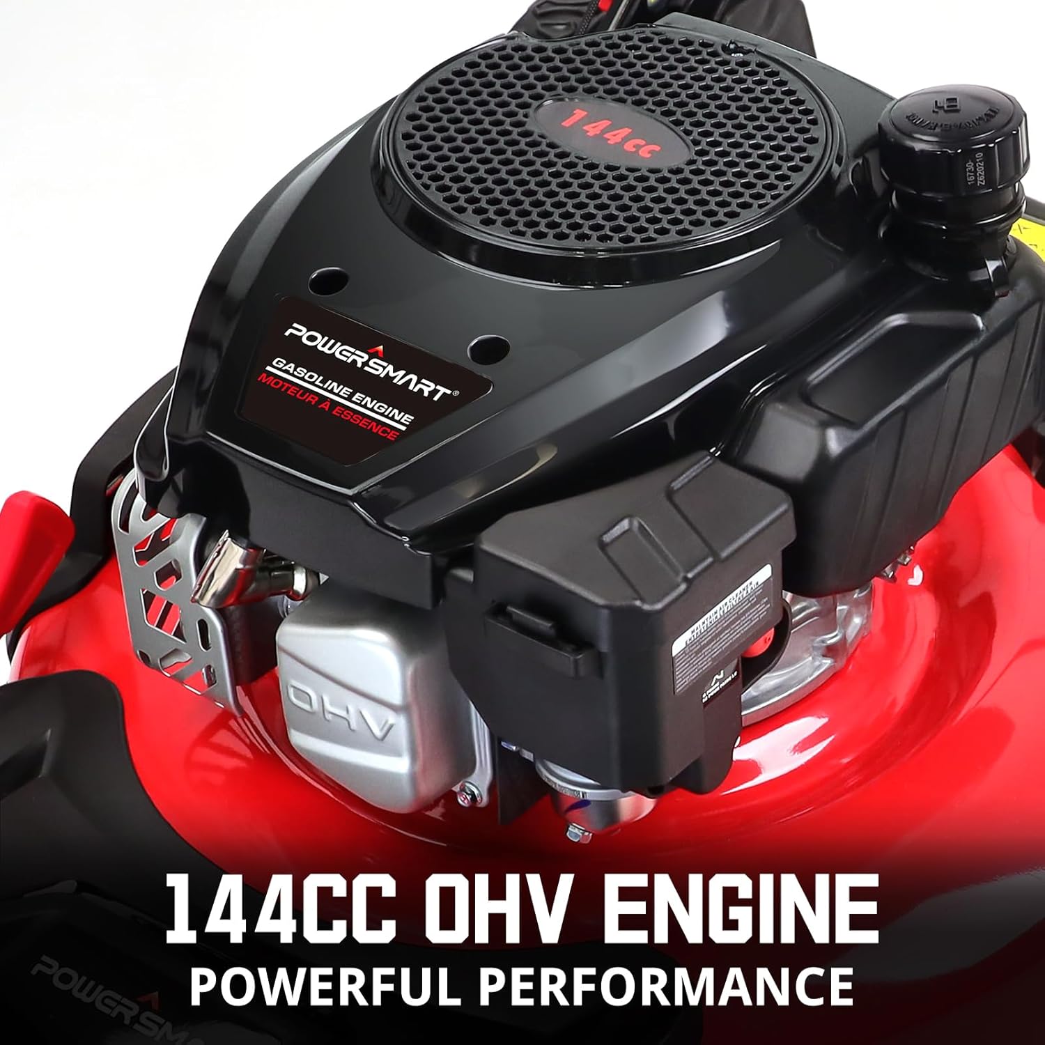 Gas Lawn Mower 21-Inch 144cc OHV Engine 3-in-1 Push Mower with Bagging