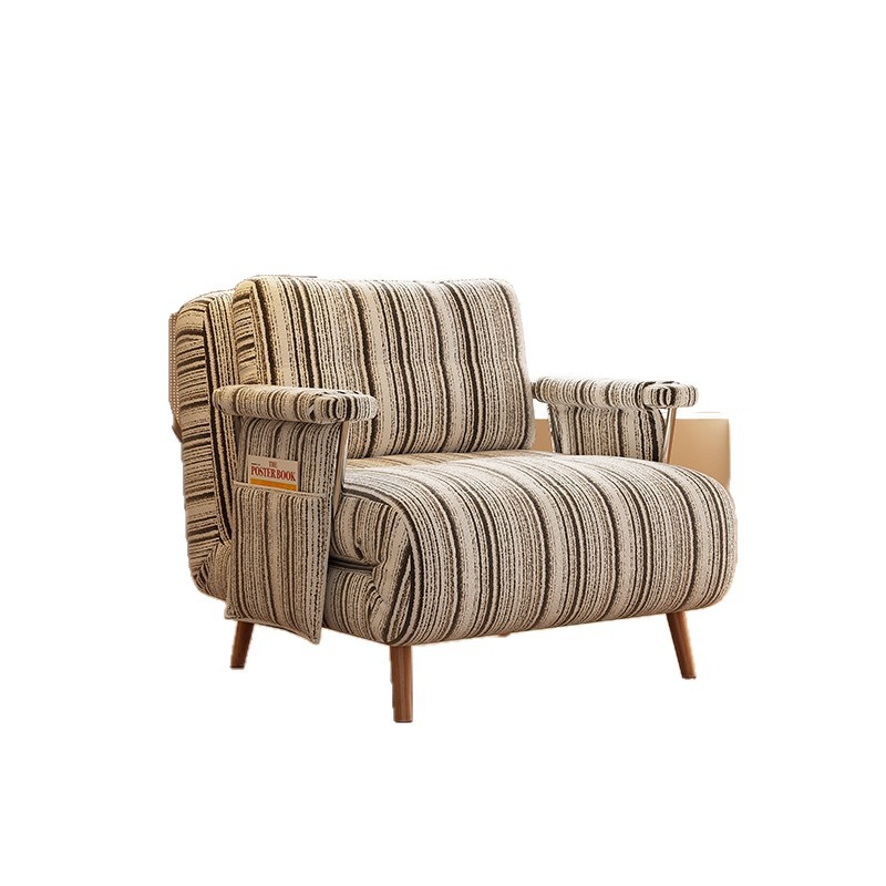 Fabric Folding Sofa Bed Dual-Purpose Apartment Living Room Small Apartment Single Sofa Chair Simple Sofa Bed