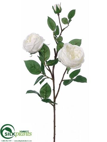 Silk Plants Direct Rose Spray - Peach Cream - Pack of 12
