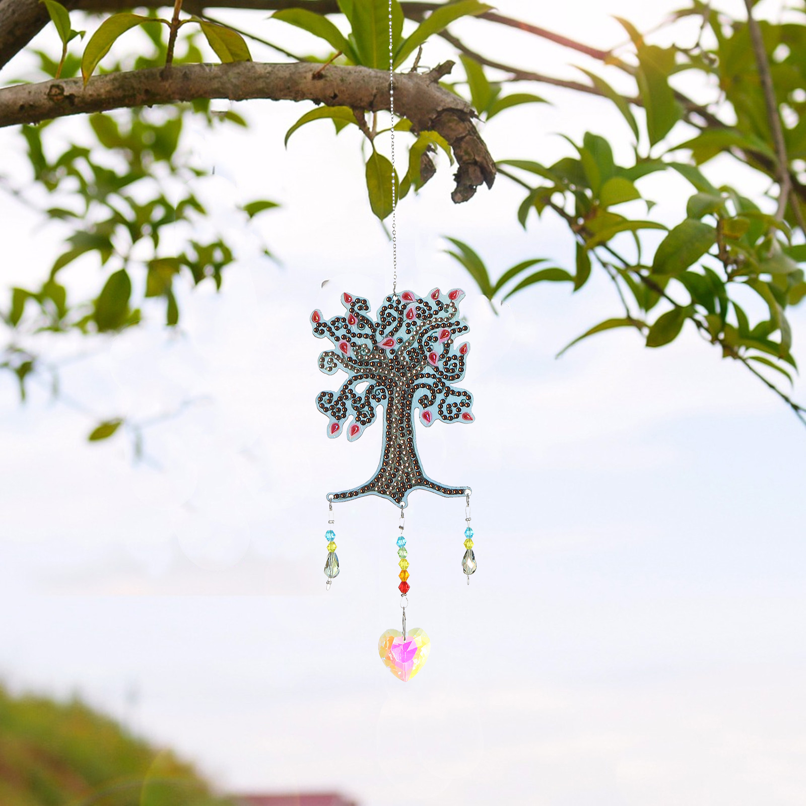 DIY Diamond Painting Wind Chime - A Tree