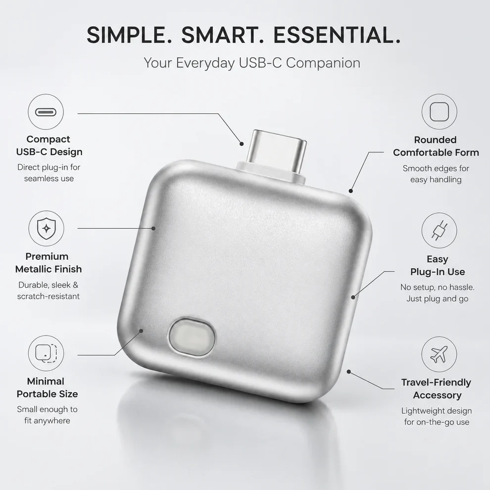 140W Fast Charge Separator – Auto Disconnect Charging Adapter - فاصل شاحن ذكي وإيقاف تلقائي للجوالات تايب سي حتى 140 واط