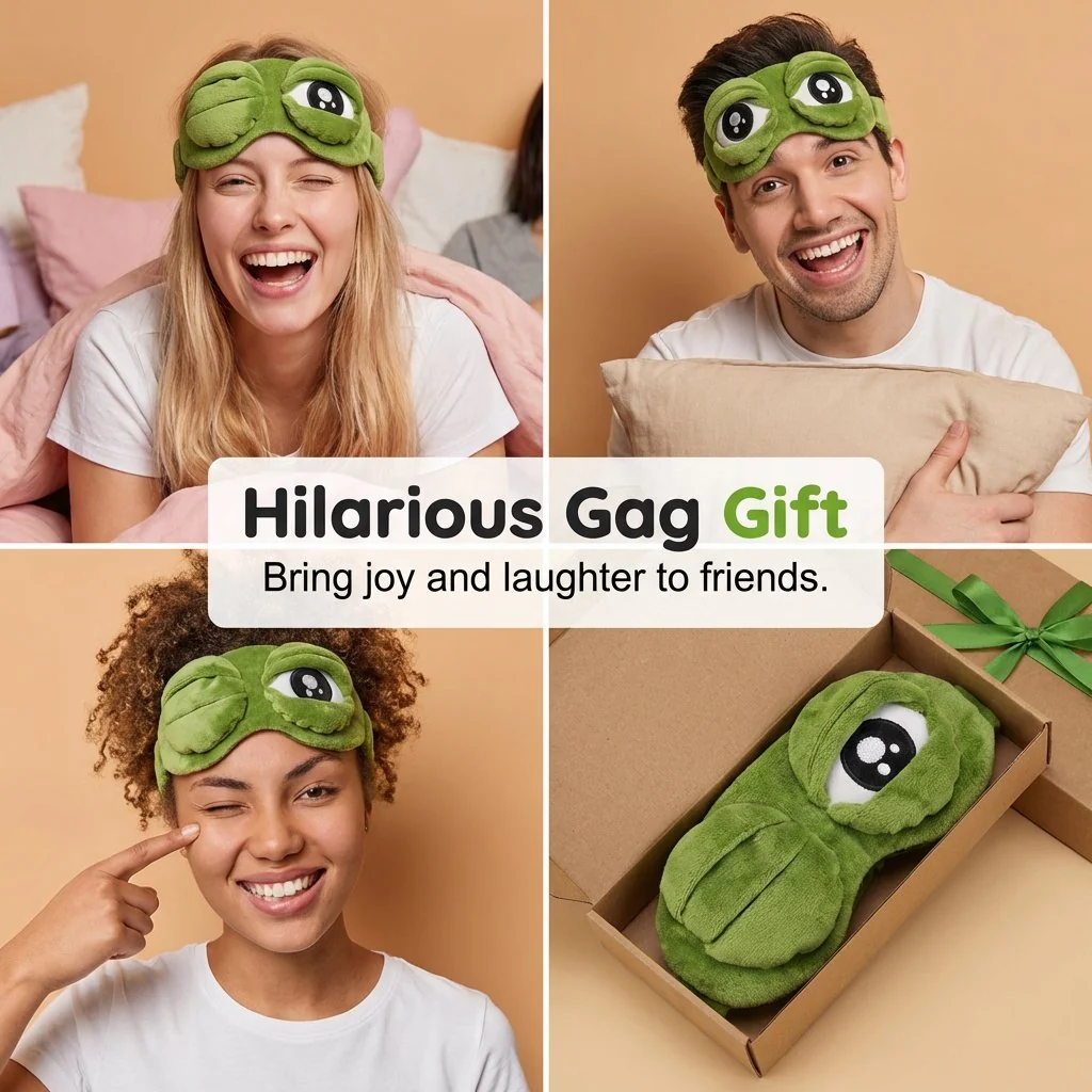 🔥Hot Sale 49% OFF✨ 3D Cute Frog Sleep Mask🐸