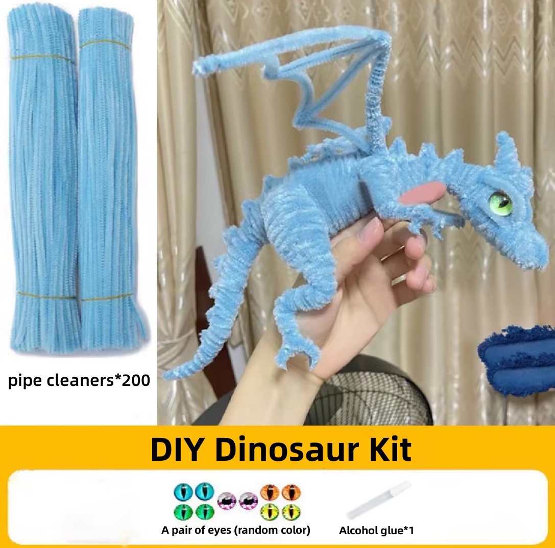 DIY Pipe Cleaners Kit - Dinosaur