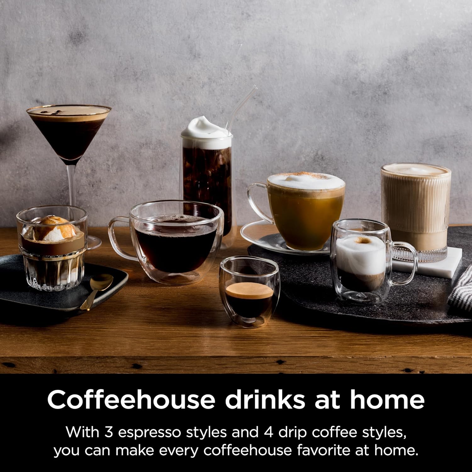 Espresso Machine and Drip Coffee Maker| Integrated Coffee Grinder, Milk Frother, Assisted Tamper & Built-In Espresso Accessory Storage | Stainless Steel