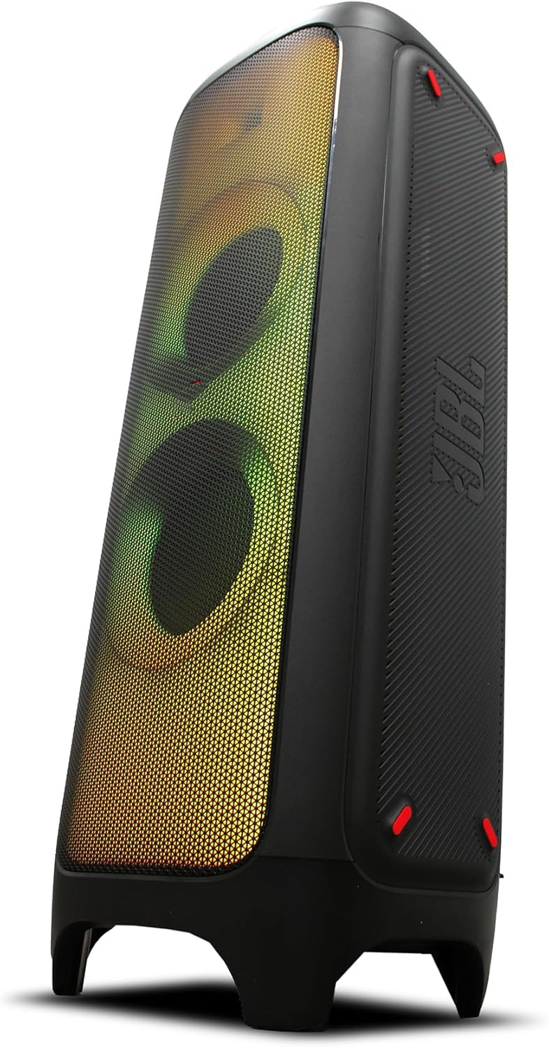 Bluetooth Party Speaker with Wireless Dual Microphone System, AUX Cable & Microfiber Cleaning Cloth, Portable Karaoke Speaker for Parties and Events