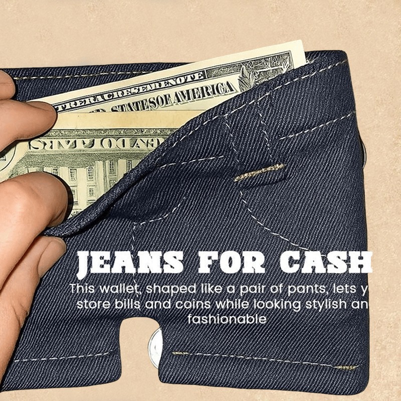Mini Denim Jeans Wallet – The Coolest Way to Carry Your Cash