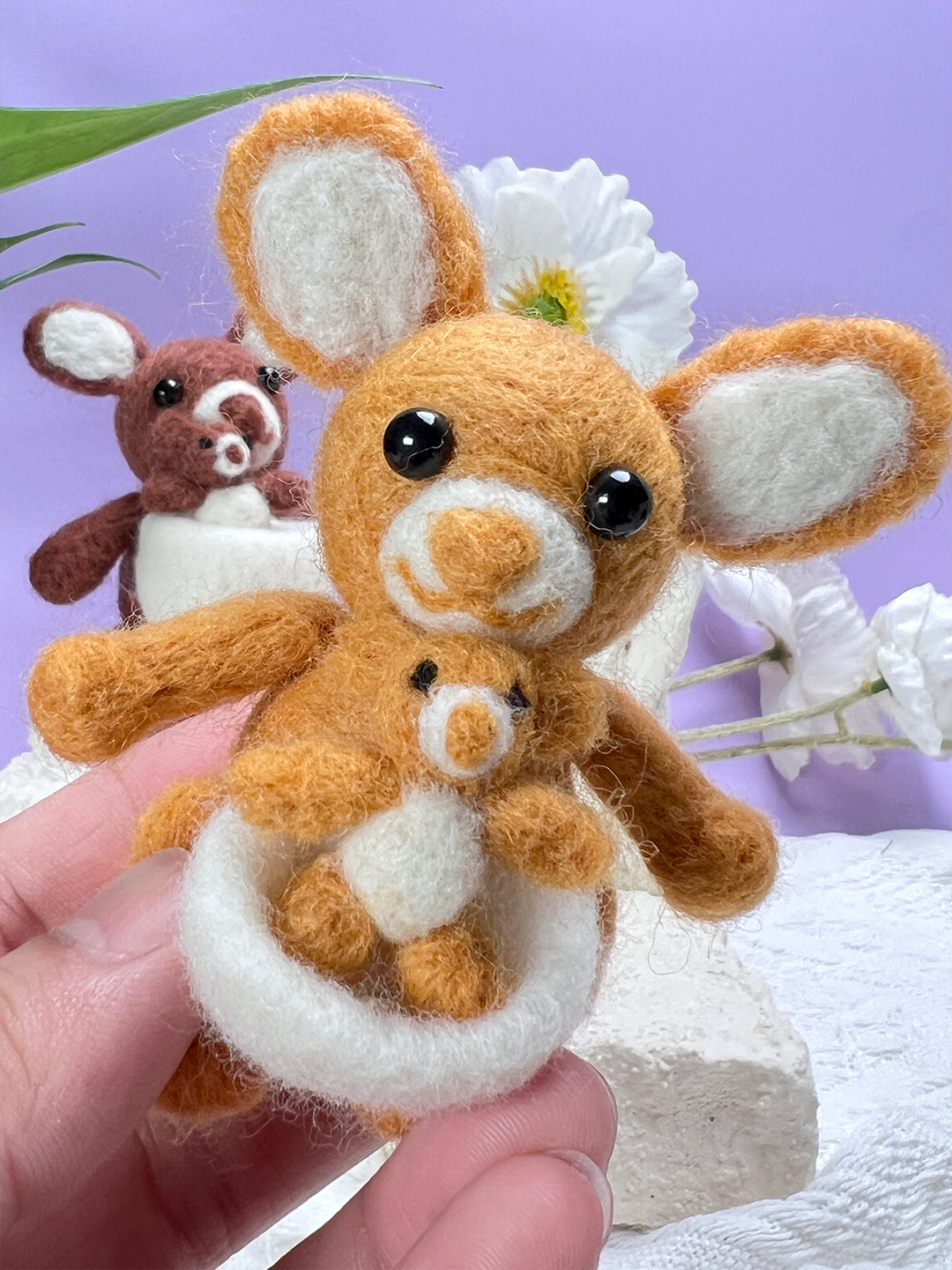 Kanga Felt Animals Needle Felting Kit