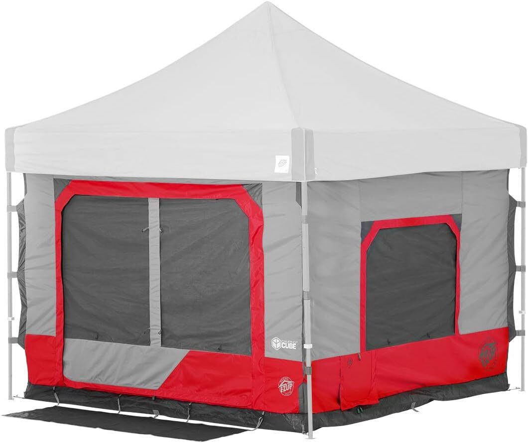 Camping Cube 6.4, Converts 10' Straight Leg Canopy into Camping Tent, Punch
