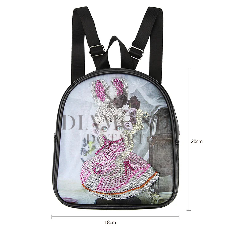 DIY Diamond Painting Leather Bag - Rabbit Princess