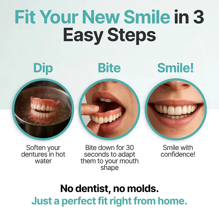 Cheeroll®Custom-Fit Dentures ⏰ ENDS TODAY • 70% OFF | Smile with Confidence