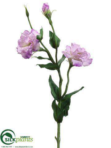 Silk Plants Direct Lisianthus Spray - White - Pack of 12