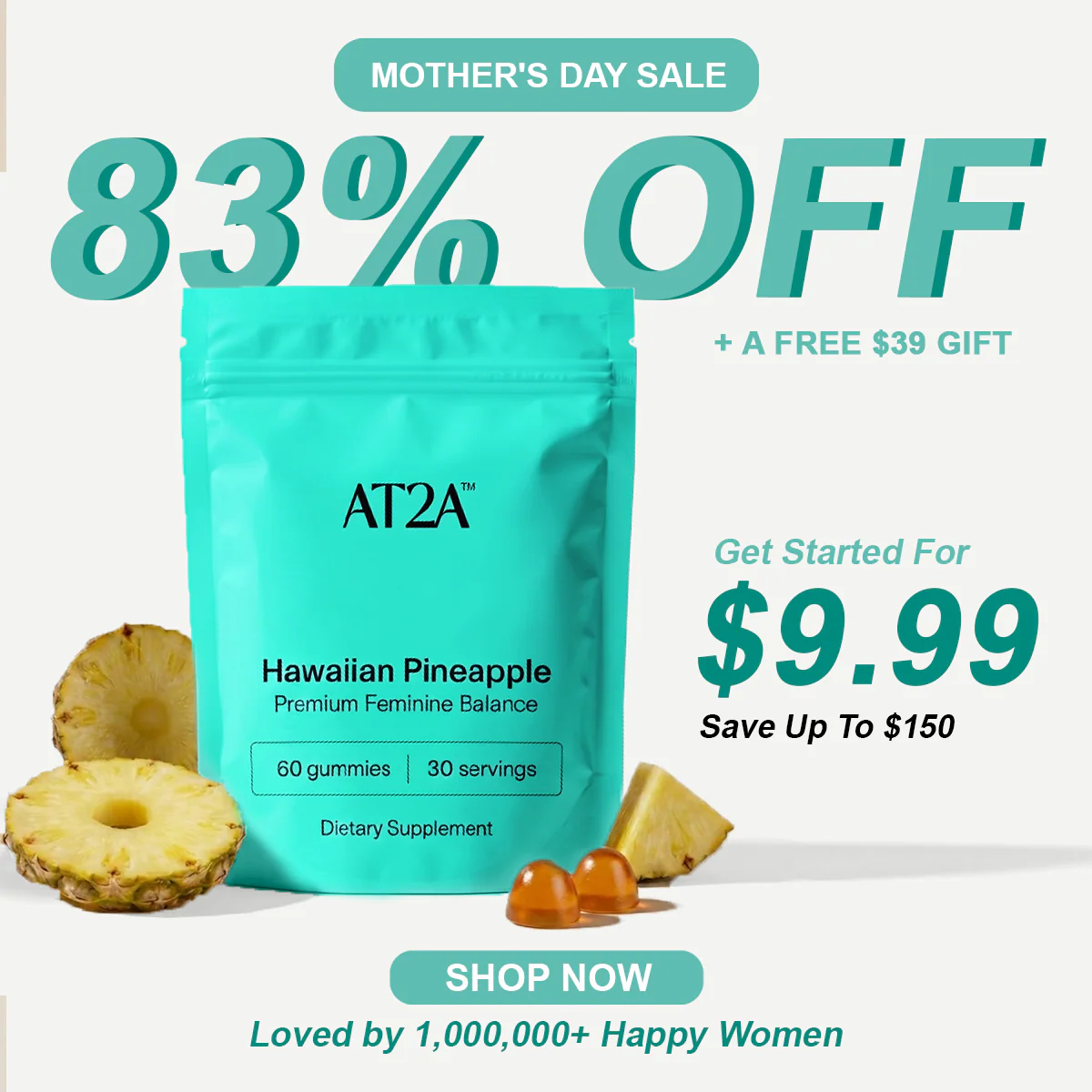 AT2A® Premium Feminine Balance Gummies