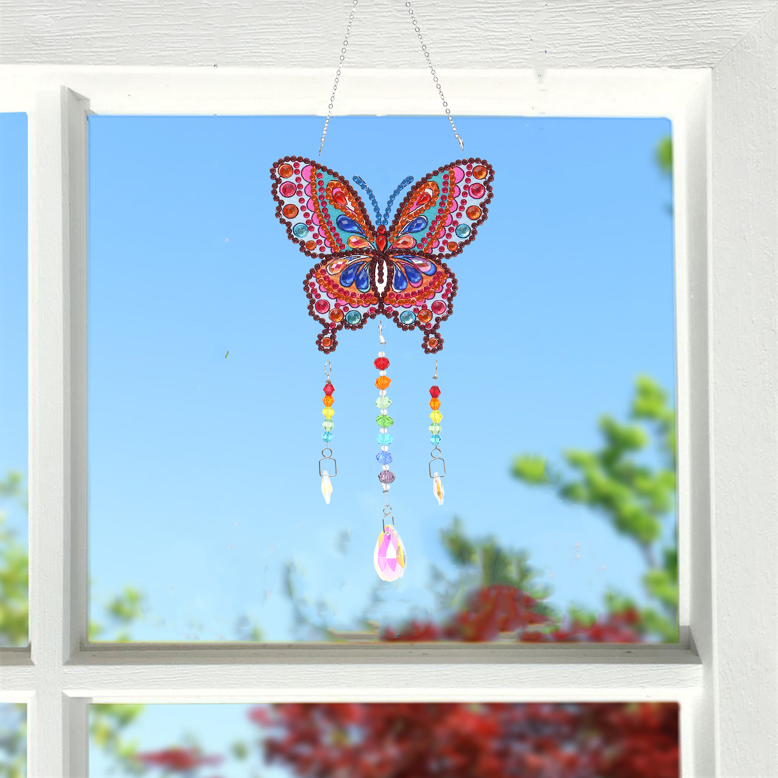 DIY Diamond Painting Wind Chime - Butterfly