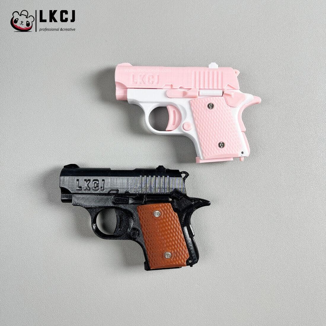 Real 3D Printed Mini 1911 Decompression Model Keychain, Non-launchable