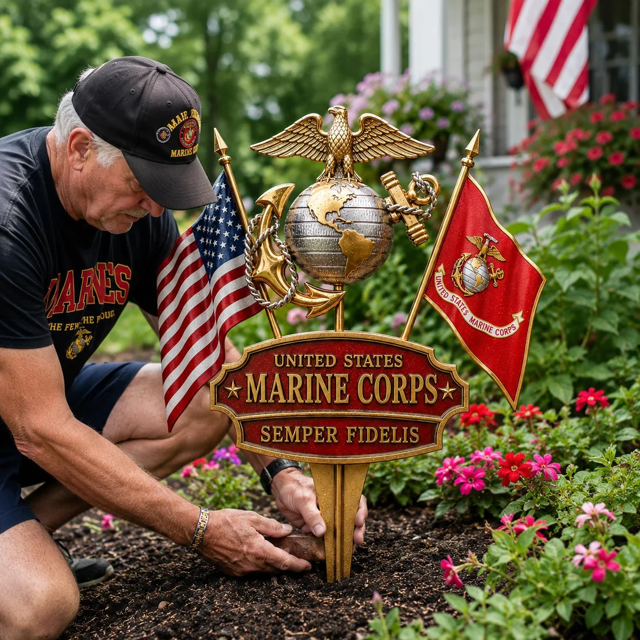 🔥Last Day 49% OFF-🎖️US Military Branch Tribute Garden Stake Collection