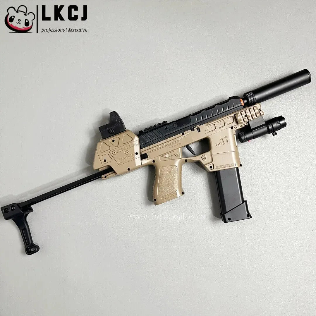Mp17 Gel Blaster With Metal Stock, Metal Rail