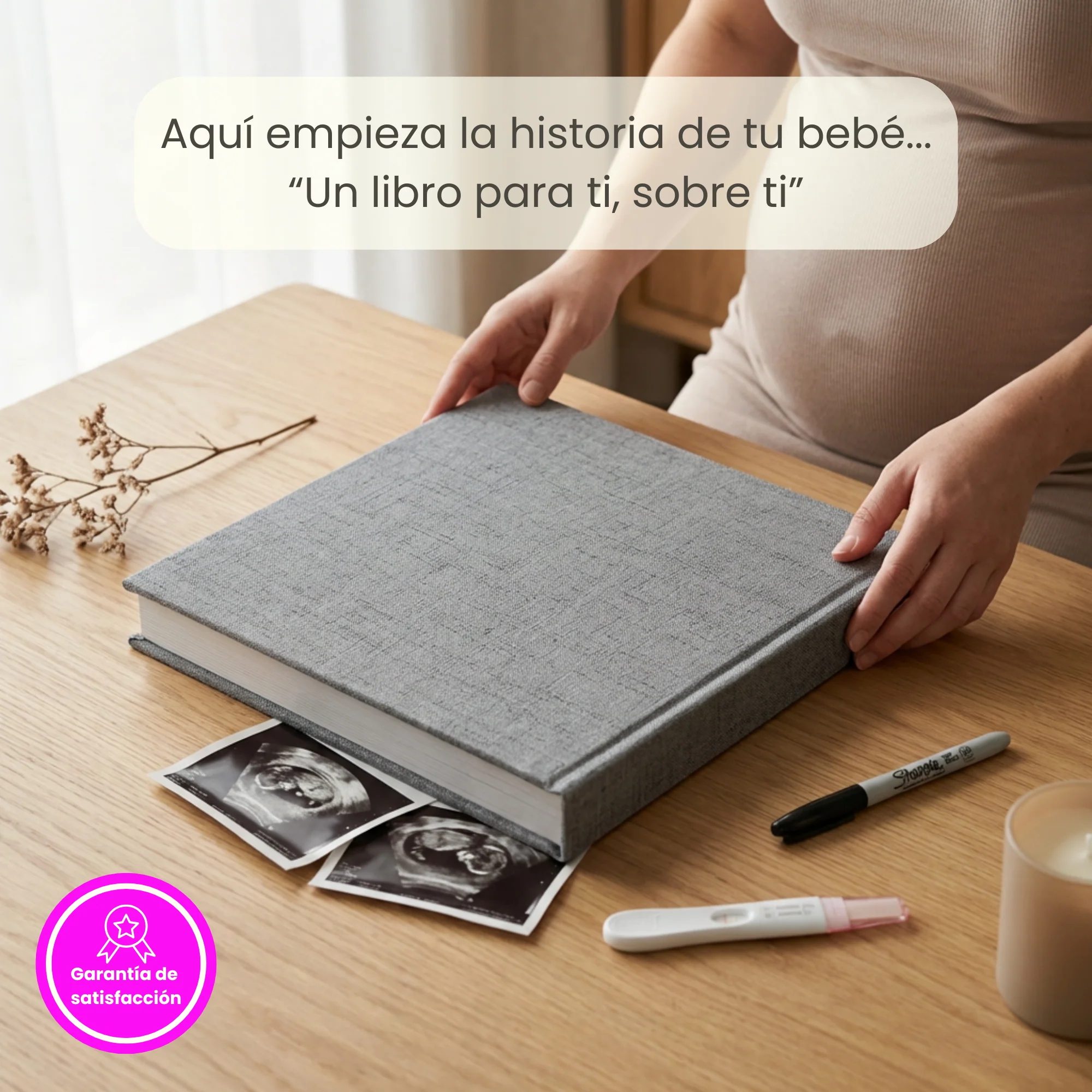Álbum para bebé ARTESANAL - Su vida de 0 a 18 años + Empaque de REGALO