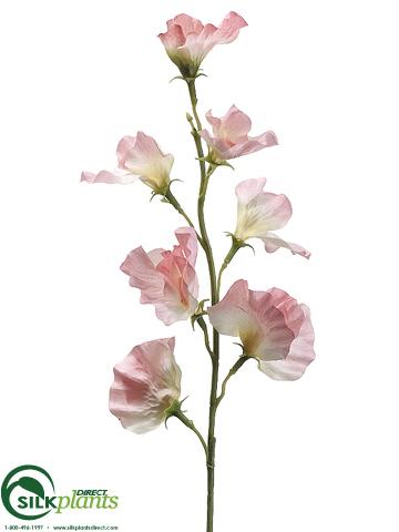 Silk Plants Direct Sweet Pea Spray - Lavender Dark - Pack of 12