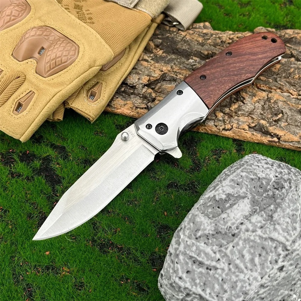 Premium Stainless Steel Folding Pocket Knife & Survival Blade