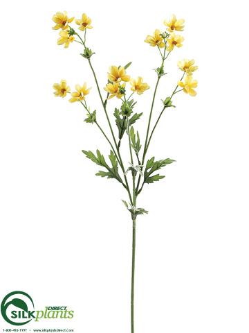 Silk Plants Direct Cosmos Spray - Cream - Pack of 12
