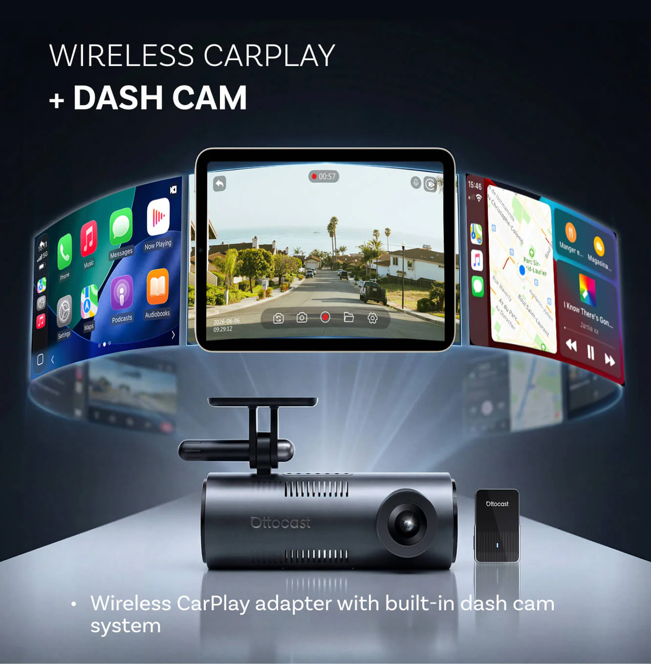 OttoSafe Cam Dash Cam 3-in-1 Adapter