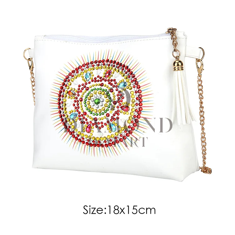 DIY Diamond Painting Leather Bag - White Mandarins
