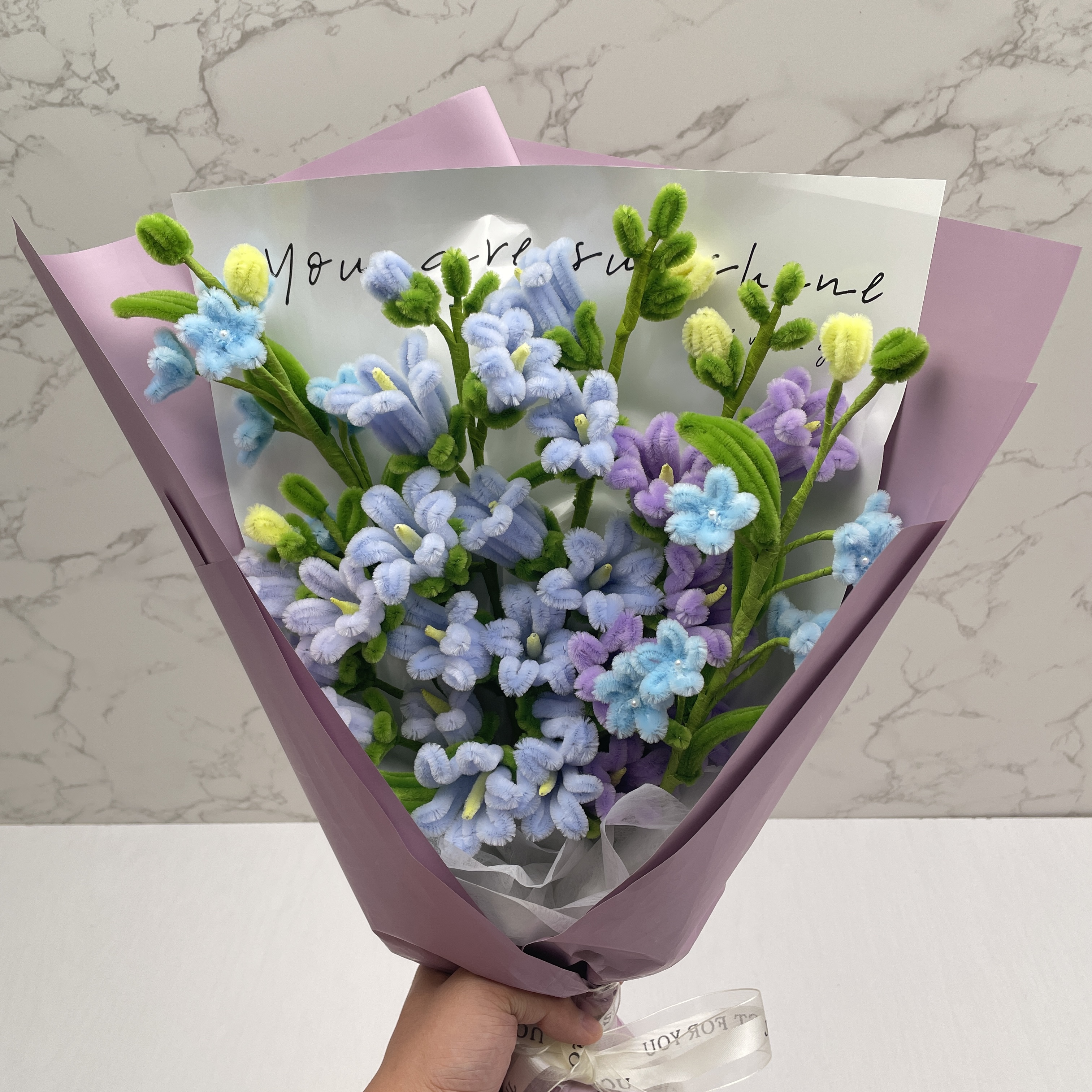 Pipepapi DIY Pipe Cleaners Kit - Canterbury Bells Bouquet