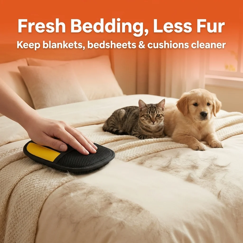 Quick, easy fur removal with a swipe.
