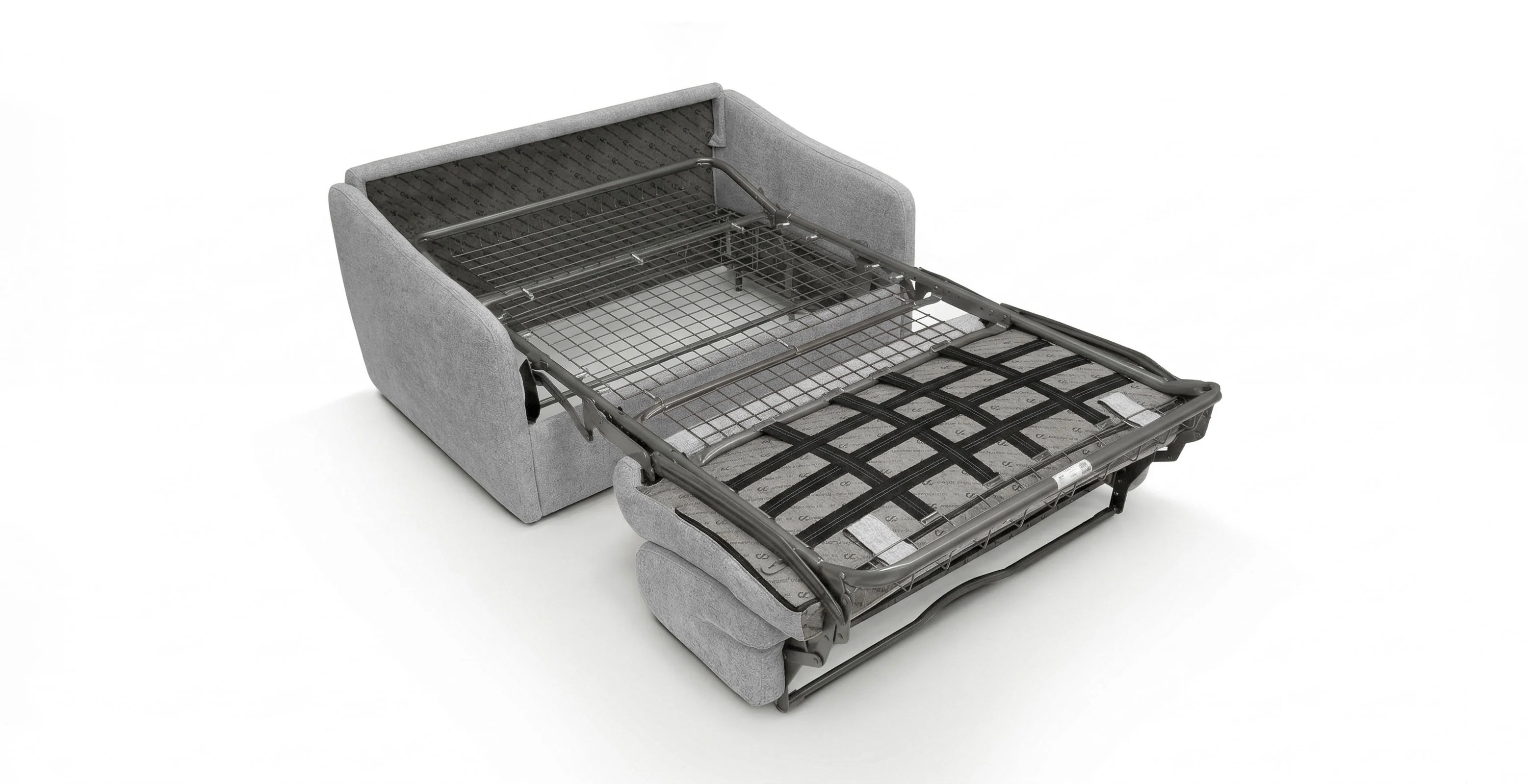 QUIBERON - Fauteuil convertible 100 x 190 cm - Velours texturé