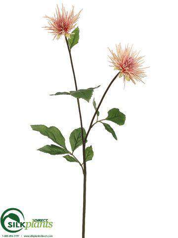 Silk Plants Direct Spider Mum Spray - Cream - Pack of 12