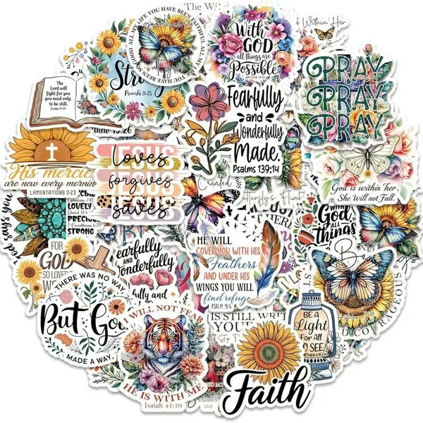 Motivational & Faith Sticker Book