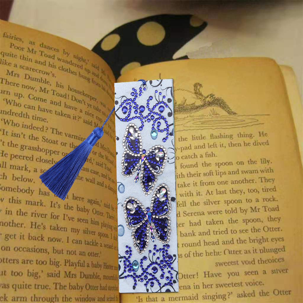 DIY Diamond Painting Bookmarks - Blue Butterfly