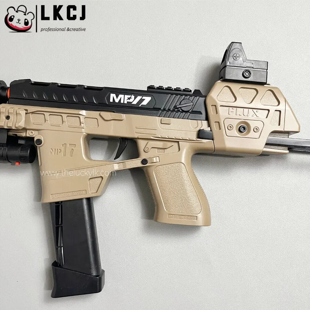 Mp17 Gel Blaster With Metal Stock, Metal Rail