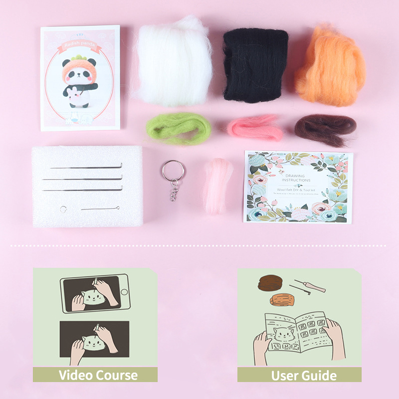 Feltedjoy - Panda Needle Felting Kit - Dinosaur