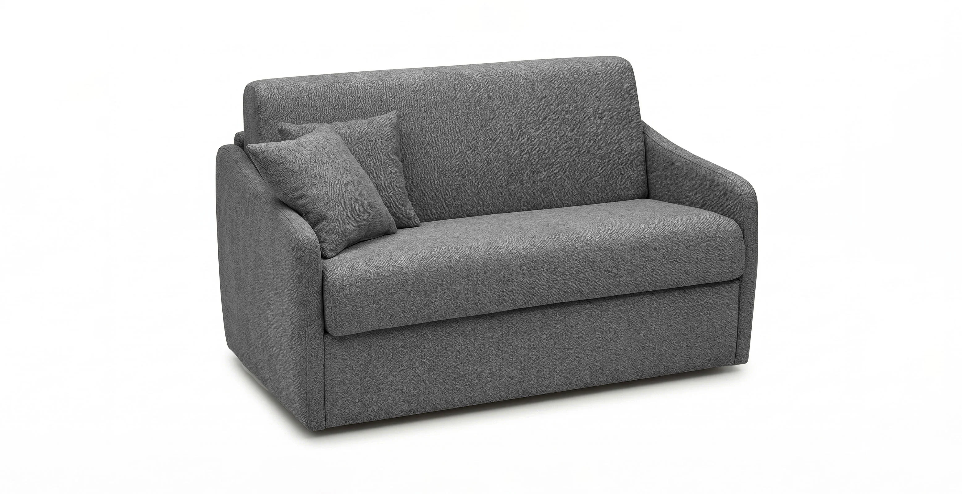 QUIBERON - Fauteuil convertible 100 x 190 cm - Velours texturé