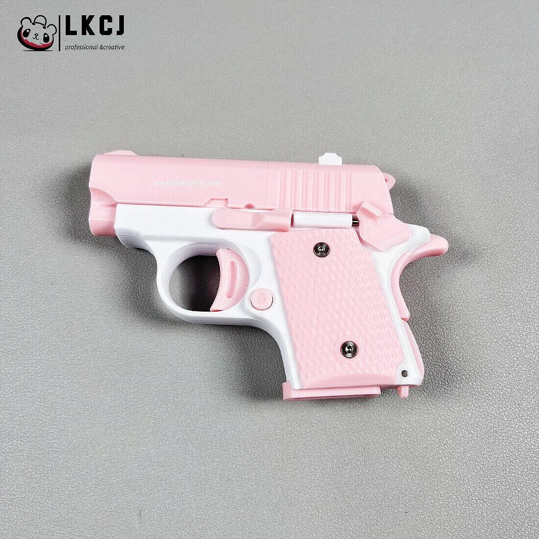 Real 3D Printed Mini 1911 Decompression Model Keychain, Non-launchable