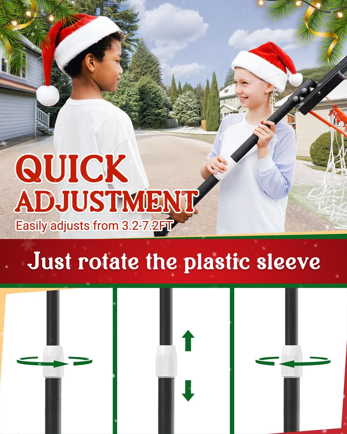 Kids Basketball Hoop Outdoor 3.2-7.2ft Adjustable, Portable Basketball Hoop & Goals for Kids/Teens/Youth in Pool/Backyard/Driveway/Indoor, 29 Inch Shatterproof Backboard and Enlarged Base