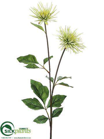 Silk Plants Direct Spider Mum Spray - Cream - Pack of 12