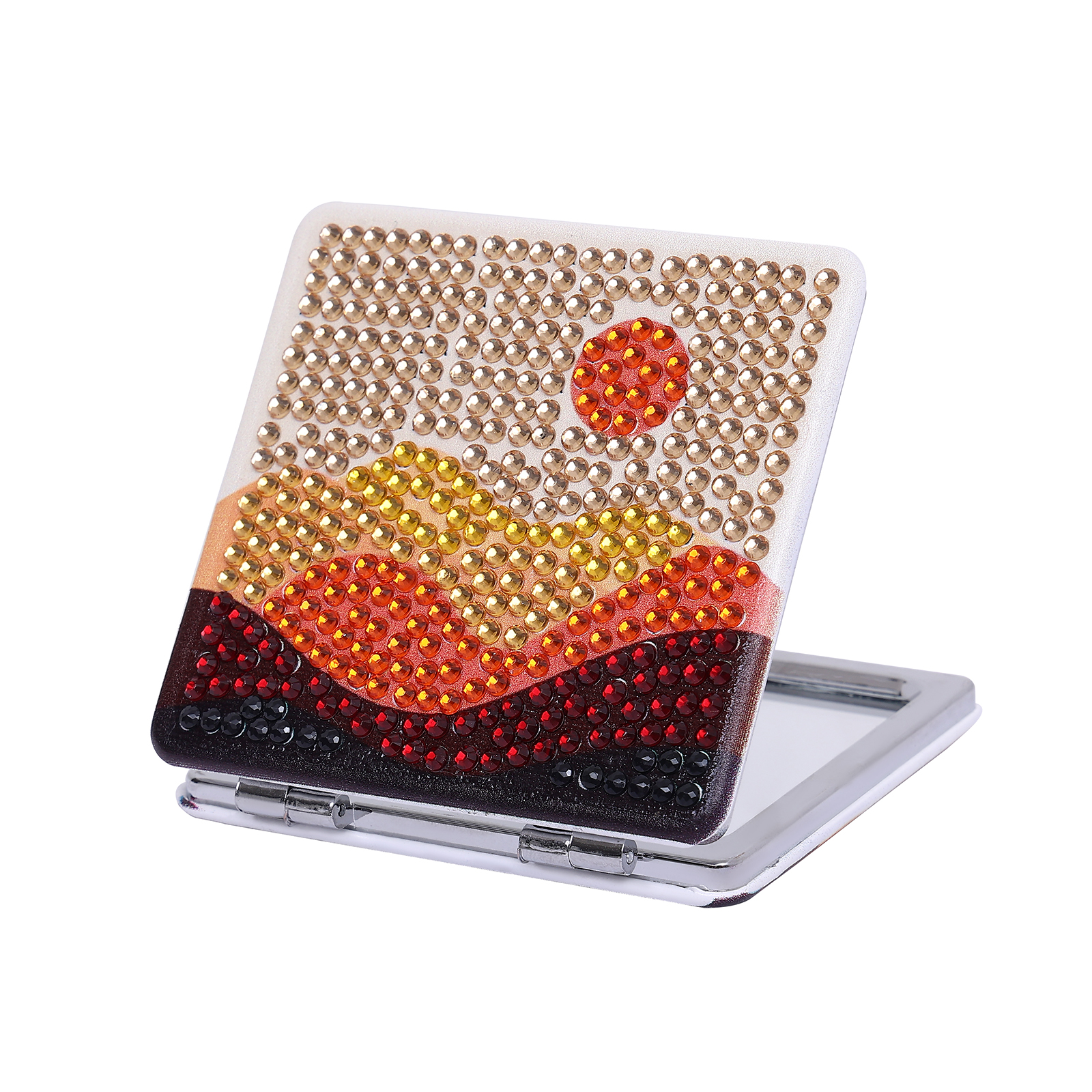 DIY Diamond Painting Compact Mirror - Moon