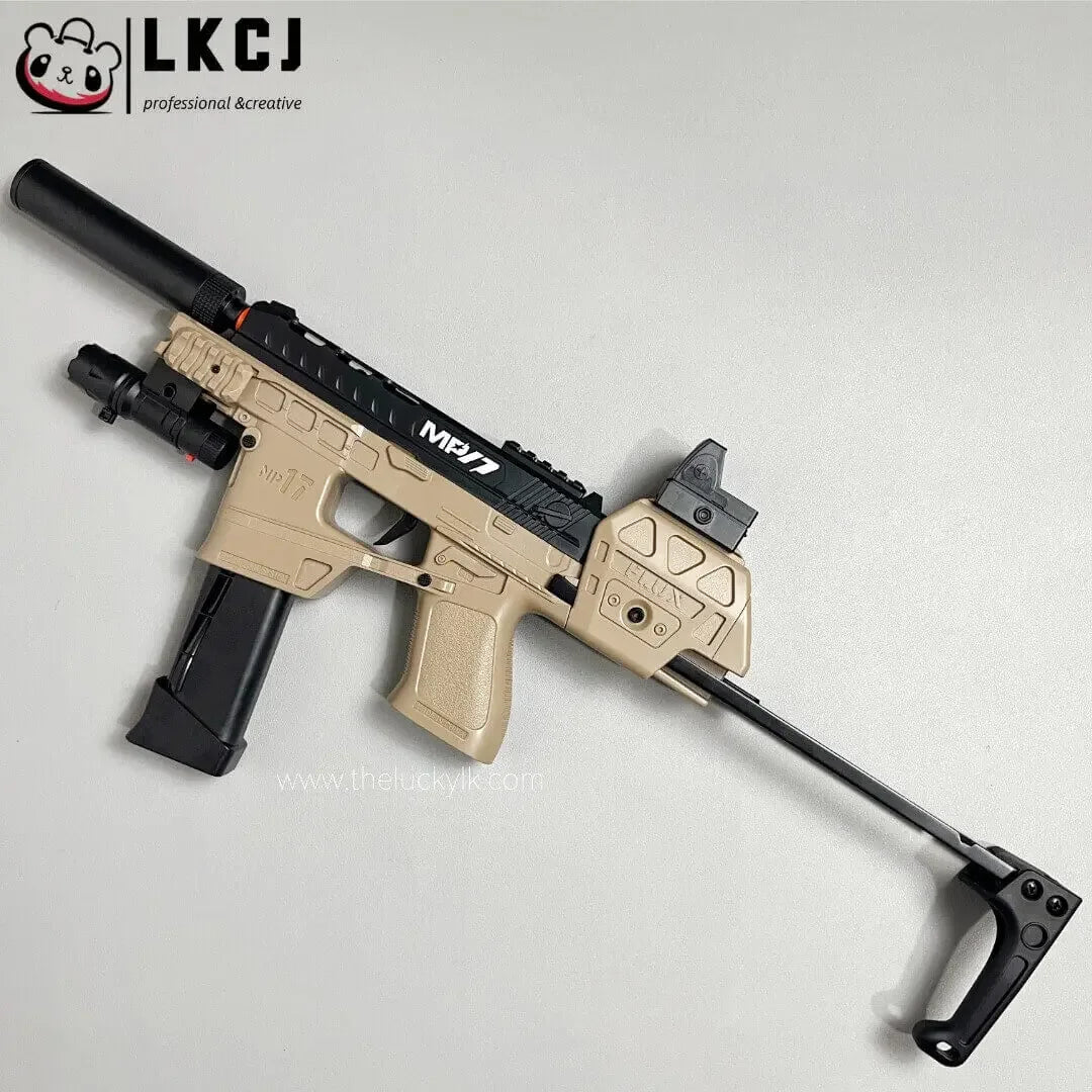Mp17 Gel Blaster With Metal Stock, Metal Rail