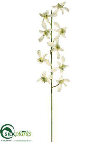 Silk Plants Direct Caesar Orchid Spray - White - Pack of 12