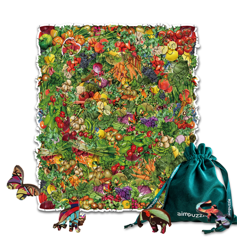 JEFFPUZZLE™ Vegetable Collection Puzzle